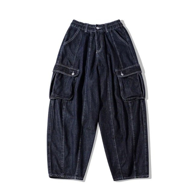 BAGGY DENIM CARGO HOSE