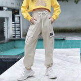 BASIC MÄDCHEN CARGO HOSE Beige / 4 jahre