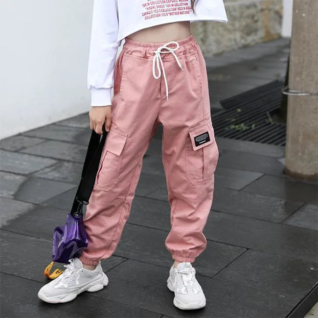 BASIC MÄDCHEN CARGO HOSE Rosa / 4 jahre