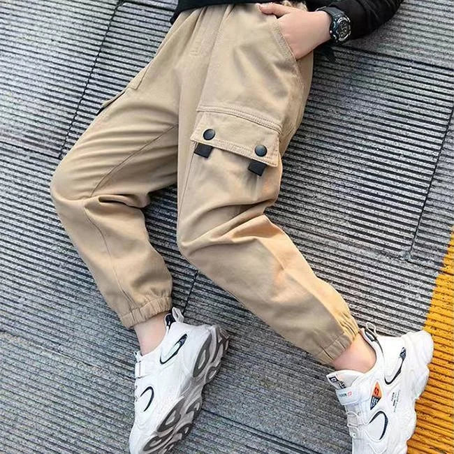 BEIGE CARGO HOSE FÜR JUNGEN