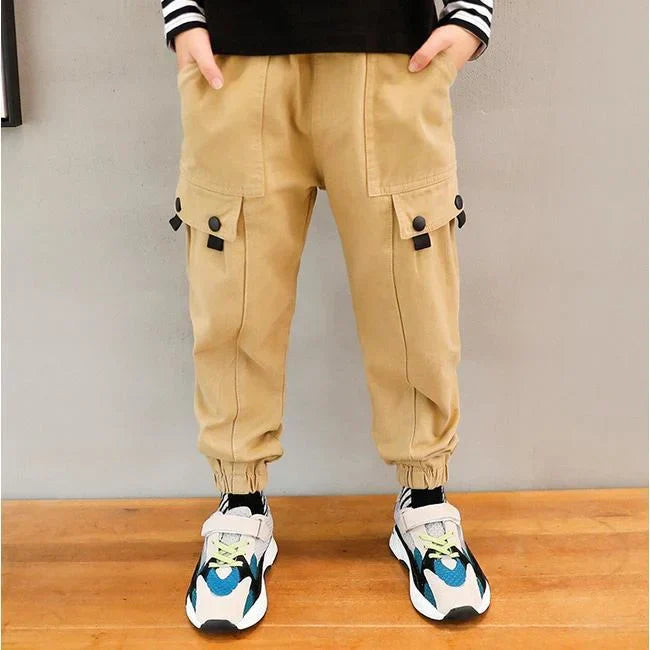 BEIGE CARGO HOSE FÜR JUNGEN