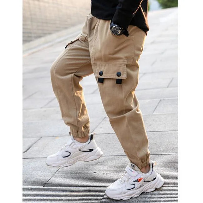 BEIGE CARGO HOSE FÜR JUNGEN