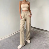 BEIGE CASUAL CARGO JEANS Beige / S