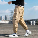 BEIGE HERREN CARGO HOSE IM HAREM STIL Beige / XS