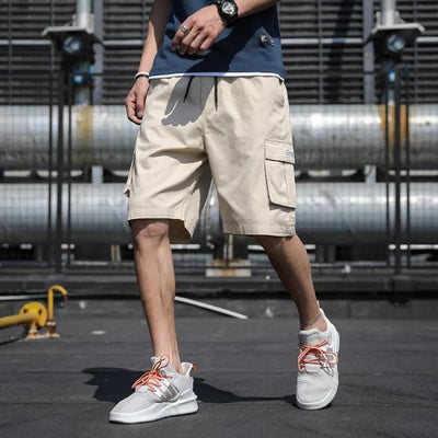 BEIGE HERREN SHORTS IM CARGO STIL 38