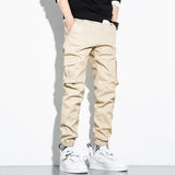 BEIGE SLIM CARGO HOSE HERREN