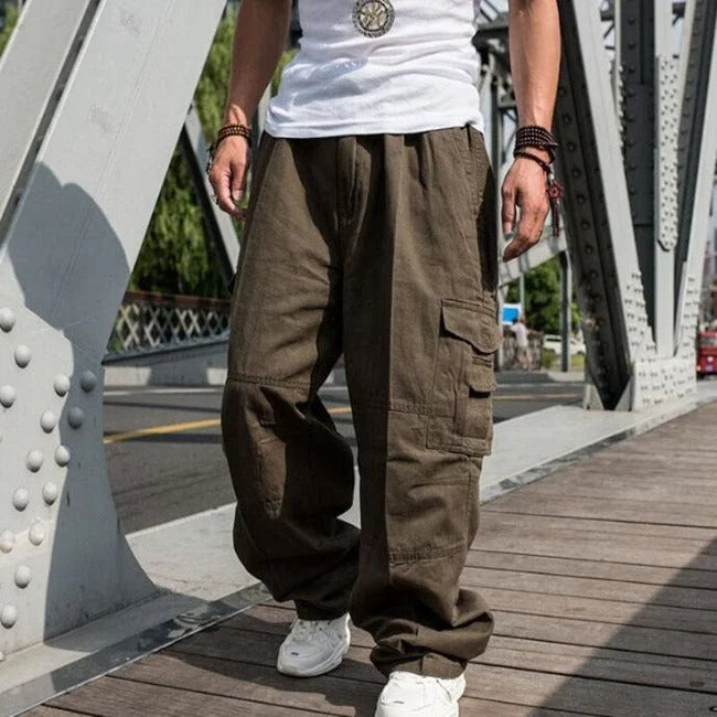 BEQUEME HERREN CARGO HOSE VON BAGSTREET Khaki / L