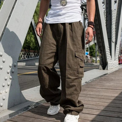 BEQUEME HERREN CARGO HOSE VON BAGSTREET Khaki / L