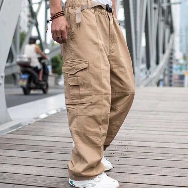 BEQUEME HERREN CARGO HOSE VON BAGSTREET Beige / L