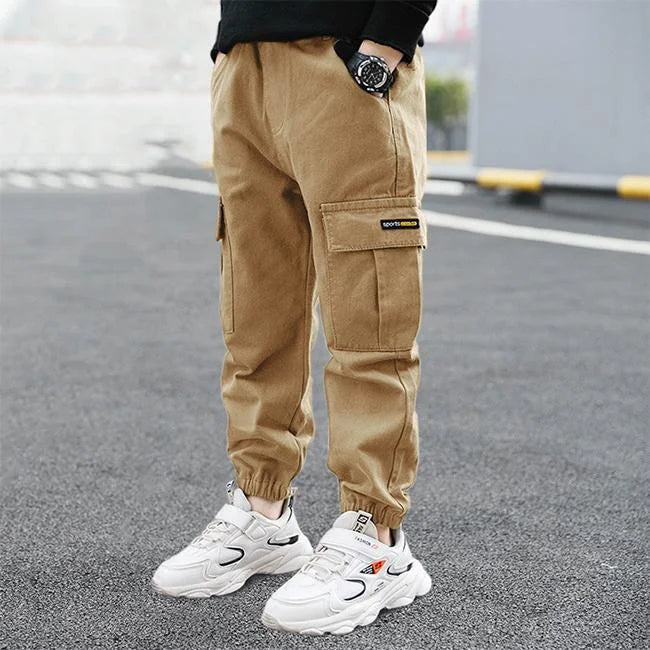 BEQUEME JUNGEN CARGO HOSE Beige / 4 jahre
