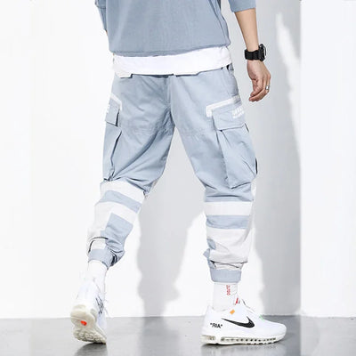 BLAU WEISSE CARGO HOSE