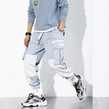 BLAU WEISSE CARGO HOSE