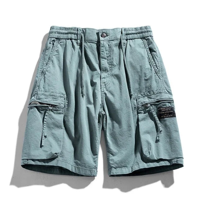 BLAUE CARGO SHORTS FÜR HERREN