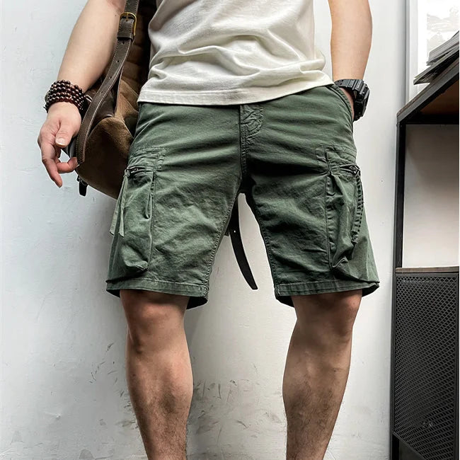 BLAUE CARGO SHORTS FÜR HERREN