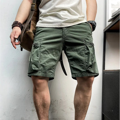 BLAUE CARGO SHORTS FÜR HERREN