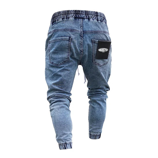 BLAUE SLIM FIT HERREN CARGO JEANS