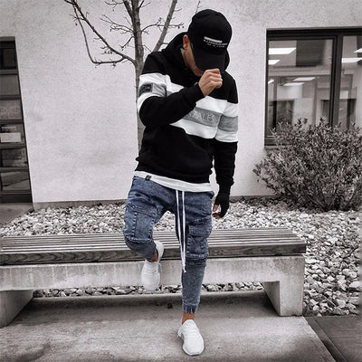 BLAUE SLIM FIT HERREN CARGO JEANS