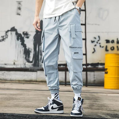BLAUE STREETWEAR CARGO HOSE Blau / XS