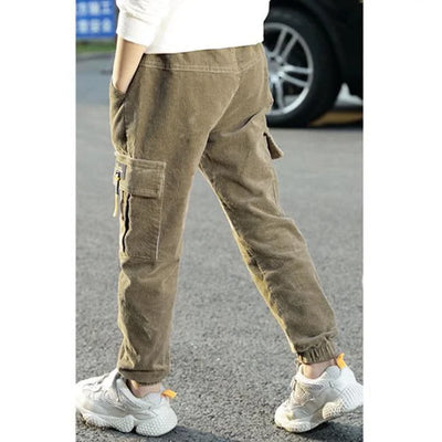 CARGO HOSE KLEINE GRÖSSEN AUS WEICHEM VELOURS