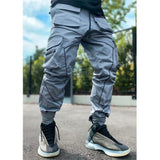 CARGO HOSEN MIT REFLEKTIERENDEN ELEMENTEN Blau / S