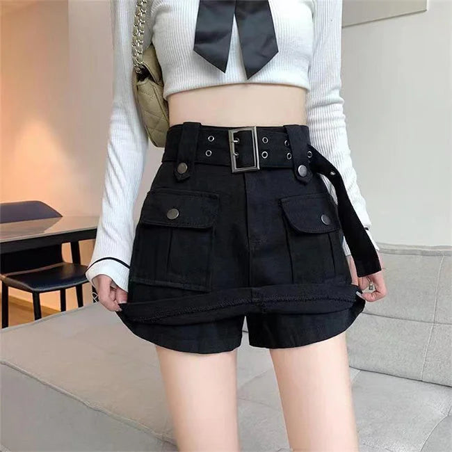 CHICER CARGO SHORTSROCK Schwarz / S