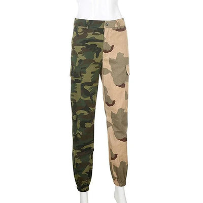 DAMEN CARGO HOSE CAMOUFLAGE DESIGN BISTYLE