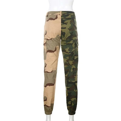 DAMEN CARGO HOSE CAMOUFLAGE DESIGN BISTYLE