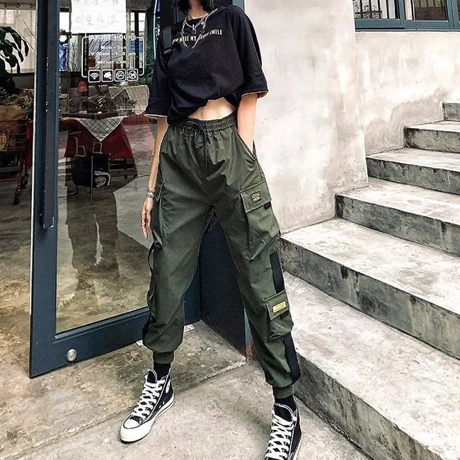 DAMEN CARGO HOSE STREETWEAR SOBIRU Khaki / XS