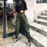 DAMEN CARGO HOSE STREETWEAR SOBIRU Khaki / XS
