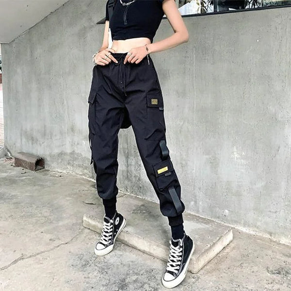 DAMEN CARGO HOSE STREETWEAR SOBIRU Schwarz / XS