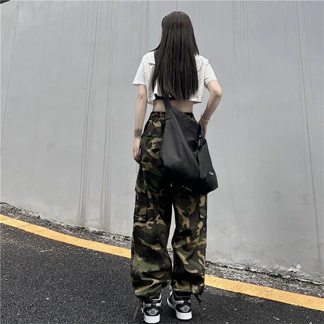 DAMEN CARGO JEANS MILITARY STIL