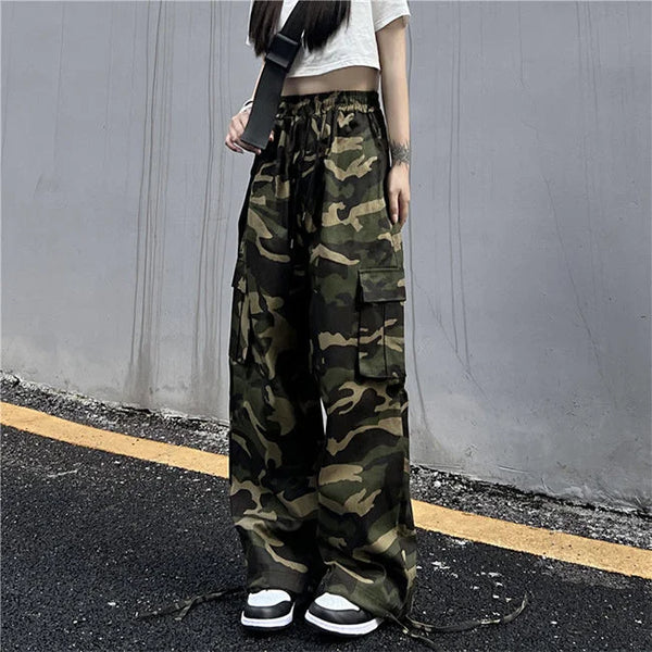 DAMEN CARGO JEANS MILITARY STIL Camouflage / M