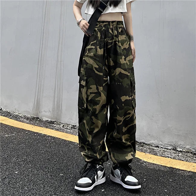 DAMEN CARGO JEANS MILITARY STIL