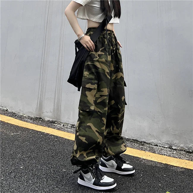 DAMEN CARGO JEANS MILITARY STIL