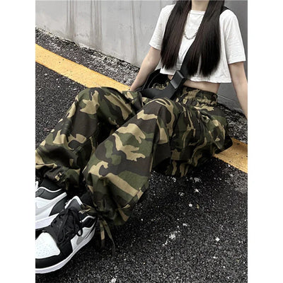 DAMEN CARGO JEANS MILITARY STIL