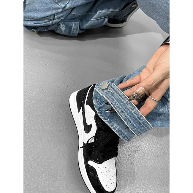 DAMEN CARGO JEANS MIT MEHREREN TASCHEN GEWASCHEN