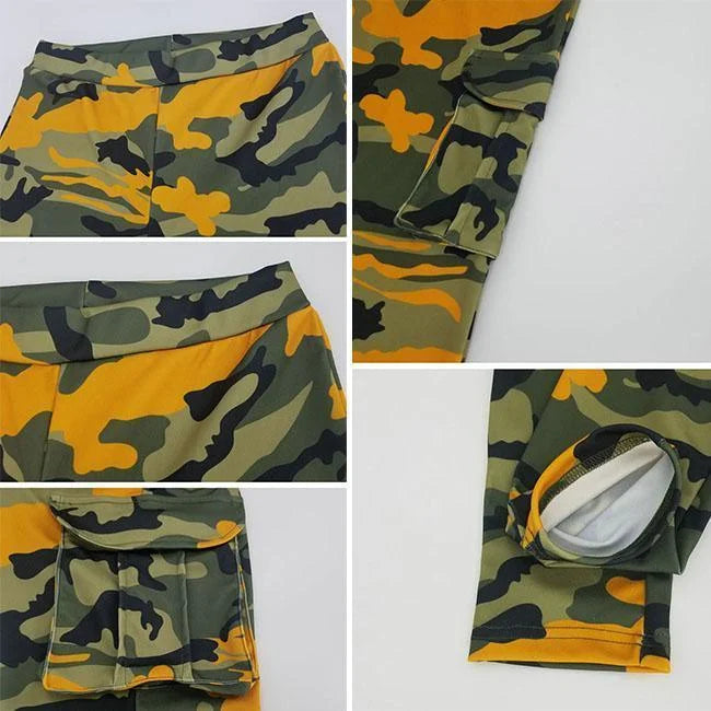 DAMEN CARGO JOGGINGHOSE CAMOUFLAGE MUSTER