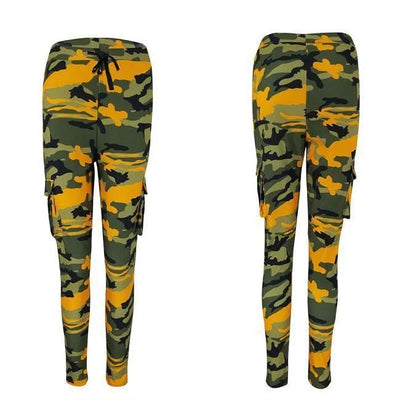 DAMEN CARGO JOGGINGHOSE CAMOUFLAGE MUSTER