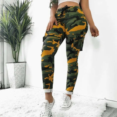 DAMEN CARGO JOGGINGHOSE CAMOUFLAGE MUSTER Camouflage / S