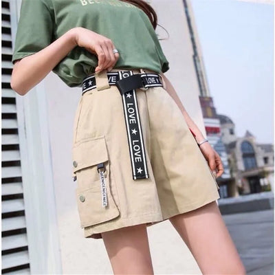 DAMEN CARGO SHORTS STREETWEAR Beige / S