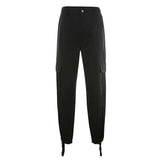 DAMEN HIGH WAIST CARGO HOSE NASHI