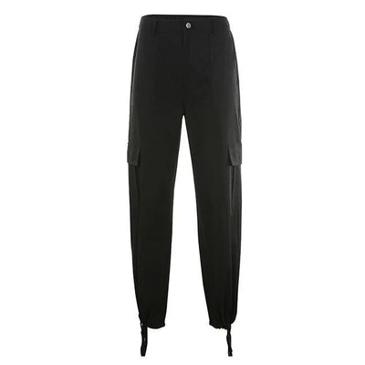 DAMEN HIGH WAIST CARGO HOSE NASHI