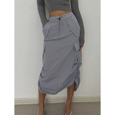 ELASTISCHER LANGER CARGO ROCK Grau / S