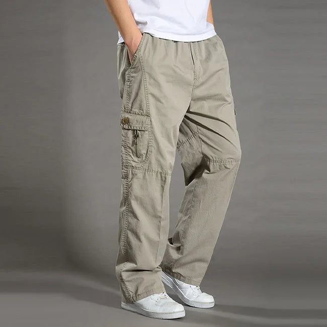 ELEGANTE HERREN CARGO HOSE Grau / M