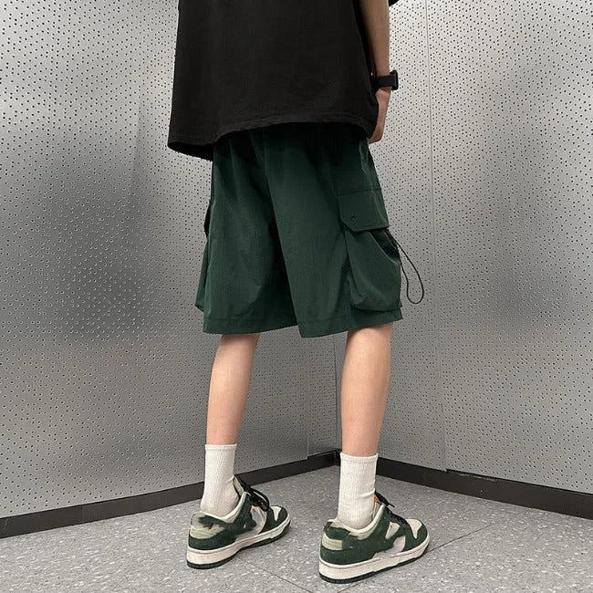 GRÜNE CARGO SHORTS FÜR SKATER