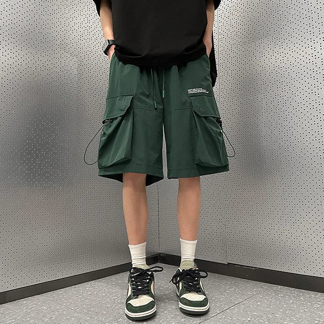 GRÜNE CARGO SHORTS FÜR SKATER