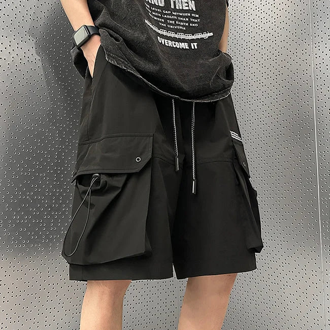 GRÜNE CARGO SHORTS FÜR SKATER Schwarz / M