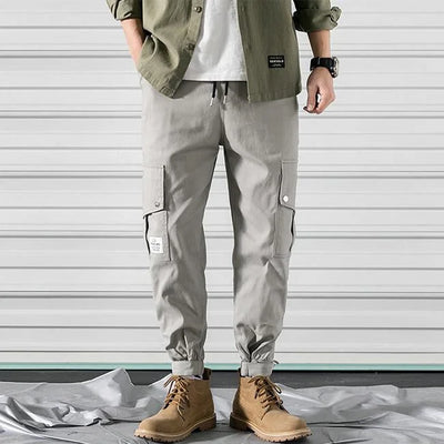 HELLE HERREN CARGO HOSE IN GRAU Grau / XS