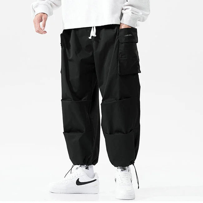 HERREN CARGO HOSE BAGGY Schwarz / XS