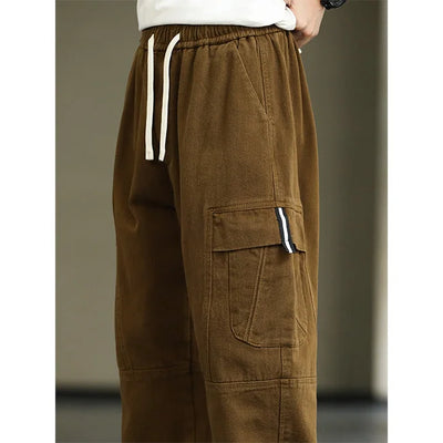 HERREN CARGO HOSE IN KHAKI HIP HOP STIL